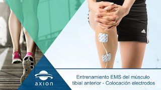 Colocación electrodos para entrenamiento EMS en tibial anterior  Electroestimulación EMS [upl. by Jeffery]