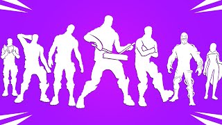 Top 50 Legendary Fortnite Dances With Best Music Snare Solo Driftwalker Everybody Loves Me [upl. by Joellen]