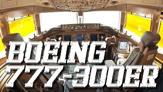 Cockpit view  Boeing 777300ER Landing in Martinique [upl. by Gwyneth]