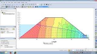 SEEPW Earth Dam Tutorial 1 [upl. by Navillus]