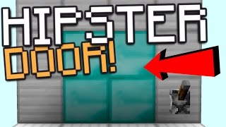 Minecraft ULTRA COMPACT HIPSTER DOOR Redstone Tutorial [upl. by Entroc]