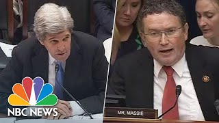 ‘Are You Serious’ John Kerry Clashes With Massie Over Climate Change  NBC News [upl. by Bristow]