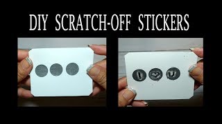 Scratch Off  Scratch Off Cards  Scratch Off Stickers  How To  DIY [upl. by Malvina]