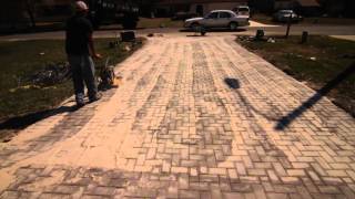 How to Compact Sand in the cracks of new Brick Pavers [upl. by Connelly36]