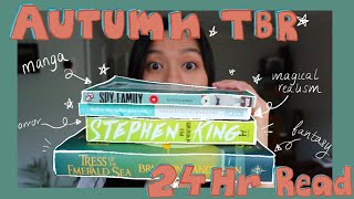 Reading my Fall TBR in 24 hours  Reading Vlog [upl. by Muhcan]