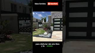 Decoración de jardines con piedra decorativa decoracion plantas arquitectura shortvideo casa [upl. by Corson]