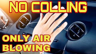 car ac blows only airno coolingin hindi [upl. by Kisor]