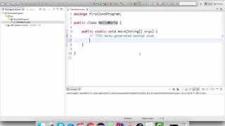 Writing your first java program in Eclipse [upl. by Lirret]