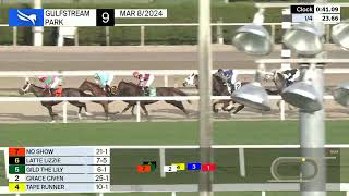 Gulfstream Park Carrera 9  8 de Marzo 2024 [upl. by Brockie]