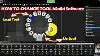 how to change and replace tool biesse CNC b solid  how to delete bsold software tool  Untools [upl. by Vanya288]