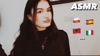 ASMR bonne nuit en plusieurs langue différente  🇮🇹🇩🇪🇦🇱 [upl. by Bysshe]