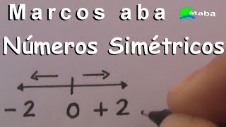 NÚMEROS SIMÉTRICOS OU OPOSTOS  Números Inteiros [upl. by Nyleikcaj]