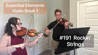 Essential Elements Violin Book 1 191 Rockin’ Strings [upl. by Rickart]