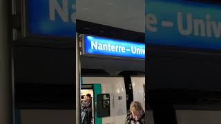 Un homme poussé sur les rails par un agent RATP à la gare de Nanterre Université 14 Novembre 2024 [upl. by Winonah]