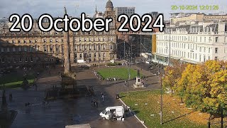 20 October 2024  Glasgows George Square webcam [upl. by Dez]