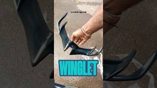 WINGLET 20 ⚡⚡ Install Pulsar 220 shorts shortsfeed pulsar modified [upl. by Nnewg724]