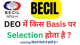 BECIL Recruitment 2024  BECIL DEO Selection Process  BECIL DEO me selection kaise hota hai  becil [upl. by Oakley41]