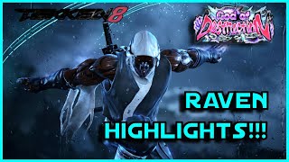 THIS IS HOW TO USE RAVEN IN TEKKEN 8 HighLevel Gameplay  Tekken 8 [upl. by Lledniw]