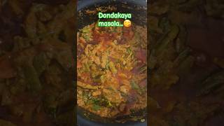 DondakayaMasala aavathi food recipe shortsfeed trending viral vegetables Dondakaya healthy [upl. by Ykcor90]