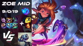 MID Zoe vs Fizz  EU Grandmaster Patch 1422 [upl. by Bluh]