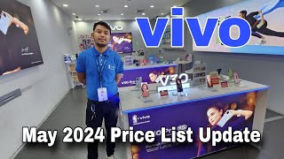 VIVO  MAY 2024 Price List Update  Vivo V30 Series  Y100  Y03  Y27s  Y36 5G  V29e  Y17s [upl. by Cleodell572]