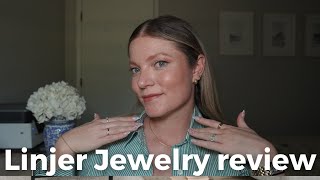 LINJER JEWELRY REVIEW  Gold Vermeil Tennis Necklace and Bracelet  AD jewelry jewelryreview [upl. by Aneerbas]