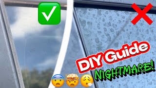 How to Remove Water Spots From Car Windows [upl. by Tanah]