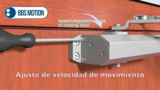 curso como instalar un brazo cierra puerta hidráulico BBS Motion [upl. by Garson582]