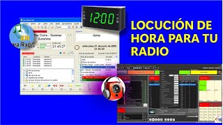 Locución de hora para zara radio RadioBoss 2022 [upl. by Aihsemot150]