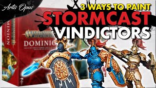 How to Paint VINDICTORS  3 ways  Dominion Stormcast [upl. by Alolomo867]