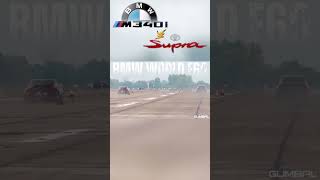 SUPRA MK5 VS BMW M340i DRAG RACE [upl. by Rockie]