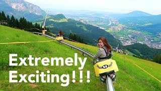 TOBOGGANING  ALPINE SLIDE IN SALZBURG AUSTRIA [upl. by Bumgardner867]