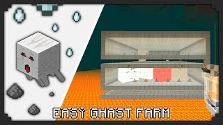 Efficient Ghast Farm In Minecraft Bedrock 118  MCPEMINECRAFT BEDROCK [upl. by Khichabia]