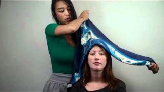 How to Tie a Scarf Bandana Wrap [upl. by Eerahc]