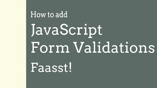 JavaScript Form Validation Tutorial [upl. by Nich]