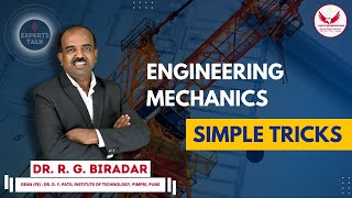 Simple tricks for Engineering Mechanics by DrRGBiradar  First year Engineering labtech [upl. by Loggia]