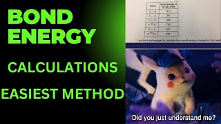 BOND ENERGY CALCULATIONS  IGCSE CHEMISTRY  EASY EXPLANATION [upl. by Novled229]