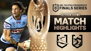 NRL 2023  Sharks v Roosters  Match Highlights [upl. by Gnous613]