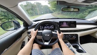 2022 Infiniti QX60 Sensory AWD  POV Walkaround and Test Drive [upl. by Friederike]