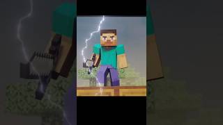 Steve angry power ⚡😡minecraftminecraftshortsshortfeed [upl. by Dominique]