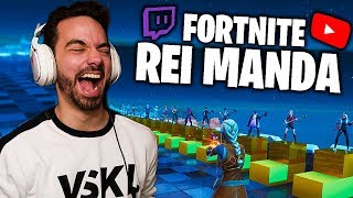 FORTNITE O REI MANDA ESPECIAL  TWITCHERSYOUTUBERS [upl. by Ronald]