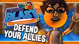 Nintendo Land  Metroid Blast Defend Your Allies  38 Wii U  GamePad Gameplay Walkthrough [upl. by Aytida]