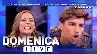 Domenica Live  Lite tra Karina Cascella e Andrea Damante [upl. by Constantin]