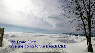 Ice Road Bayfield WI to Madeline Island 2018 [upl. by Brandes]