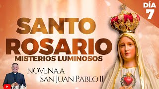 Santo Rosario y Novena a San Juan Pablo ll  Día 7  Domingo  20 de Octubre l Misterios Gloriosos [upl. by Devlin273]