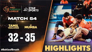 UMumba win against TamilThalaivas  ProKabaddionStar [upl. by Novahs]