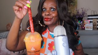 SPICY MANGO TAPIOCA ASMR EATING SOUNDS [upl. by Melisent267]