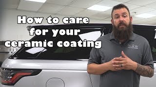 How to care for your CERAMIC COATING [upl. by Enoch]