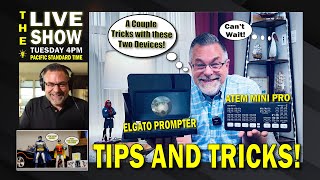 ATEM MINI PRO and ELGATO PROMPTER TRICKS LIVE [upl. by Rodnas804]