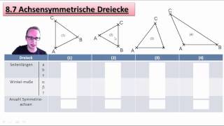 27 Achsensymmetrische Dreiecke  Aufgabenstellung [upl. by Naitsirk577]